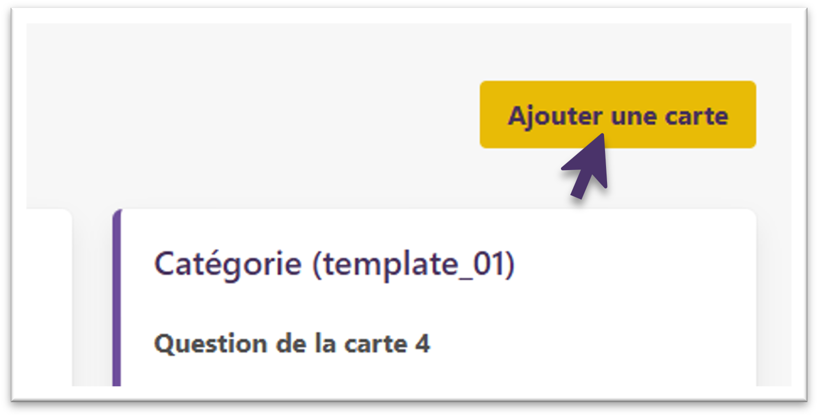Ajout d'une carte
